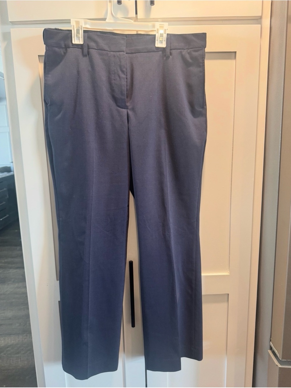 Lands' End AA uniform Straight Leg Dress Pants in Navy Blue